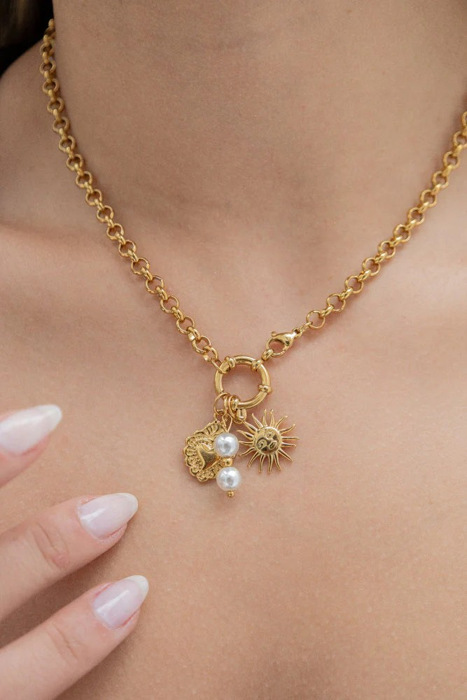 GOLDEN TRIO NECKLACCE