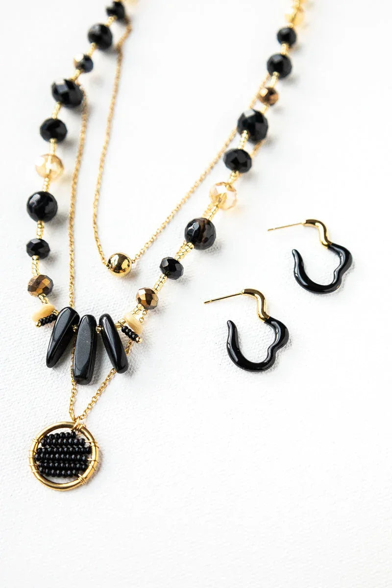 BLACK NECKLACE - Jabatzelet