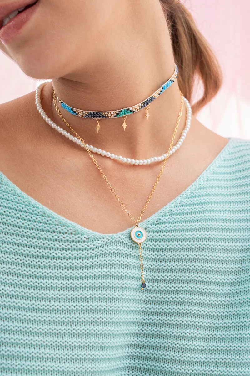 PEARLS CHOKER