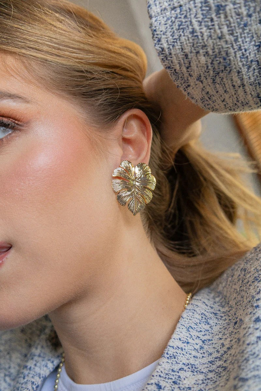 GOLD LEAF EARRINGS