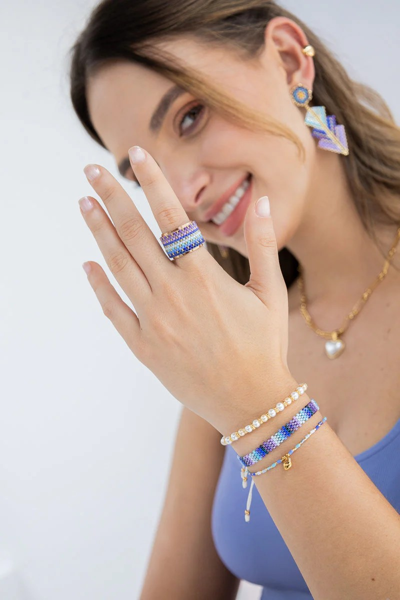 MIYUKI PURPLE RING