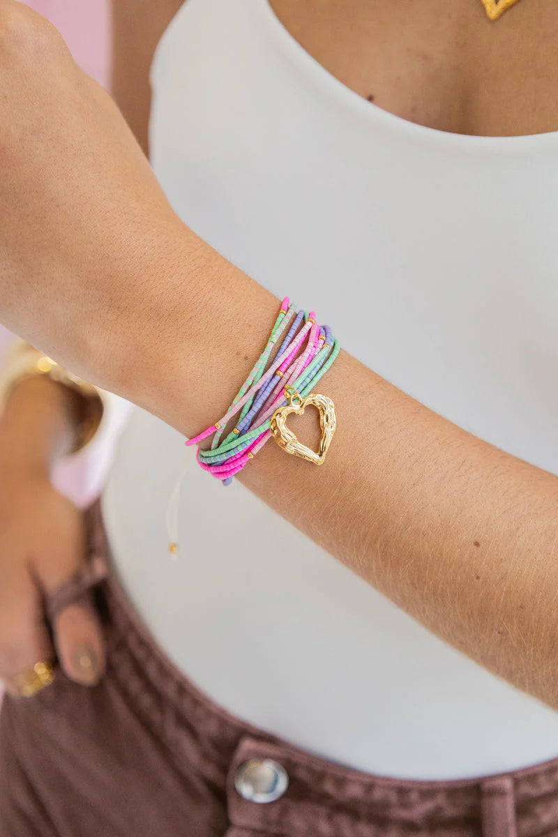 PINK HEART BRACELET