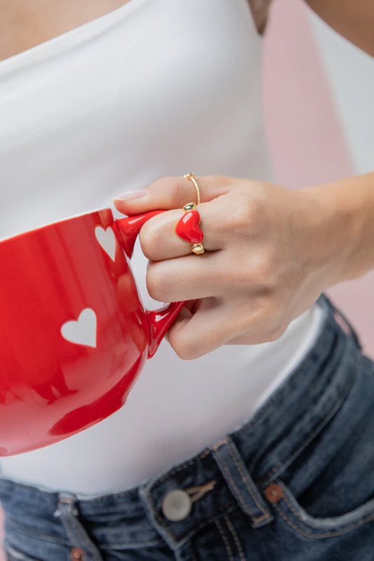 RED HEART RING