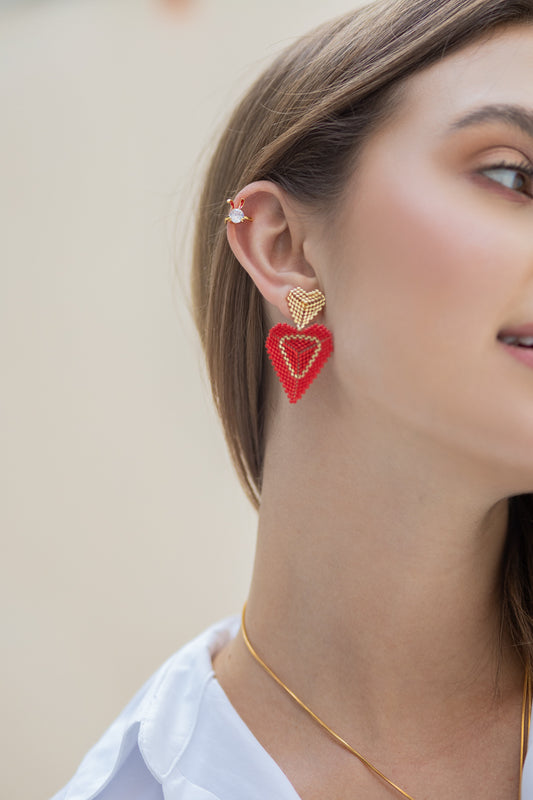 RED HEART EARRINGS