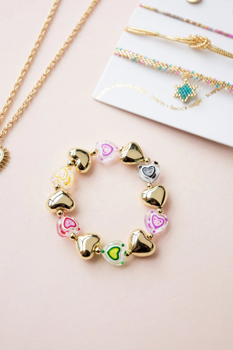 RAINBOW HEARTS BRACELET