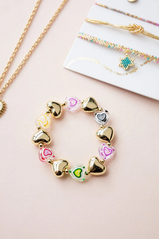 RAINBOW HEARTS BRACELET
