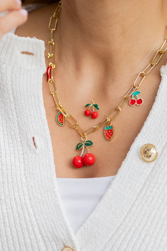 FRUIT MULTICHARM NECKLACE