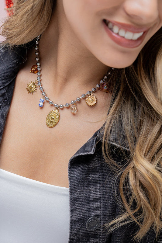 SILVER PERL NECKLACE - Jabatzelet