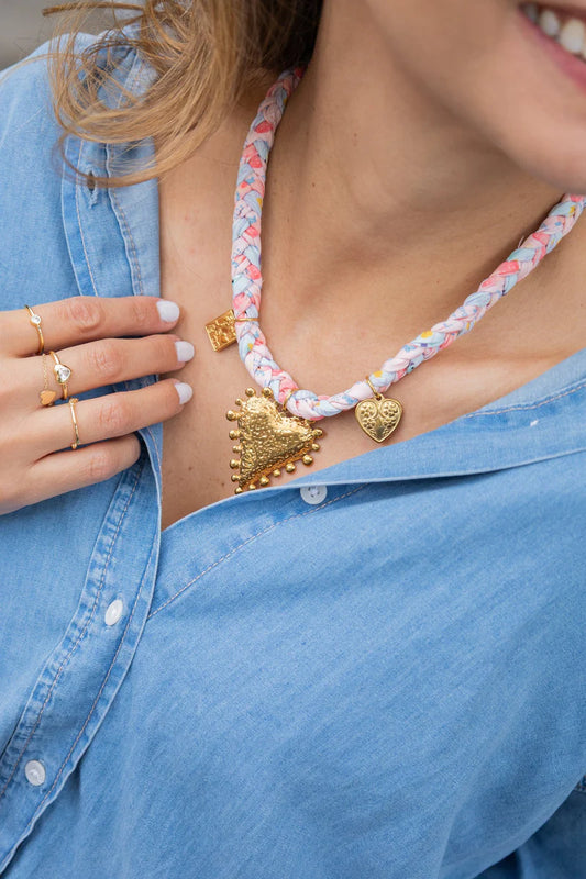 BRAIDED HEART NECKLACE