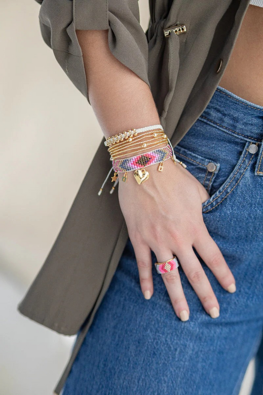 HEART MIYUKI BRACELET