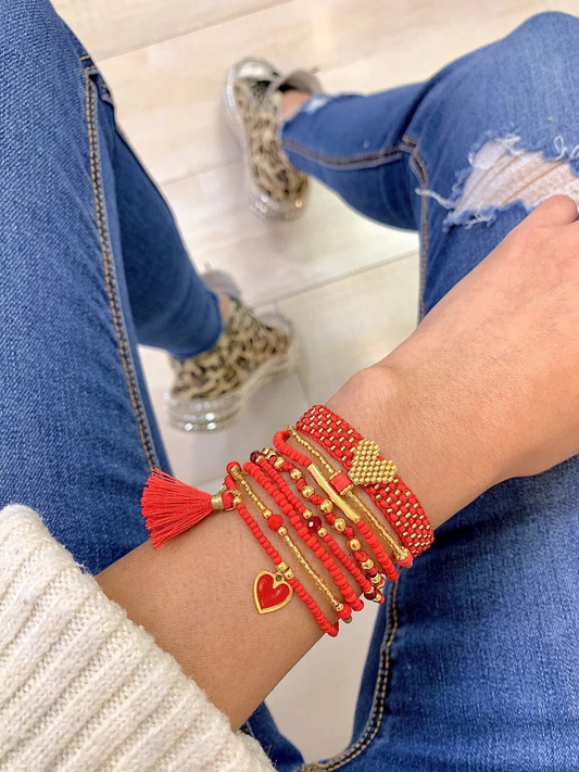 RED HEART BRACELET