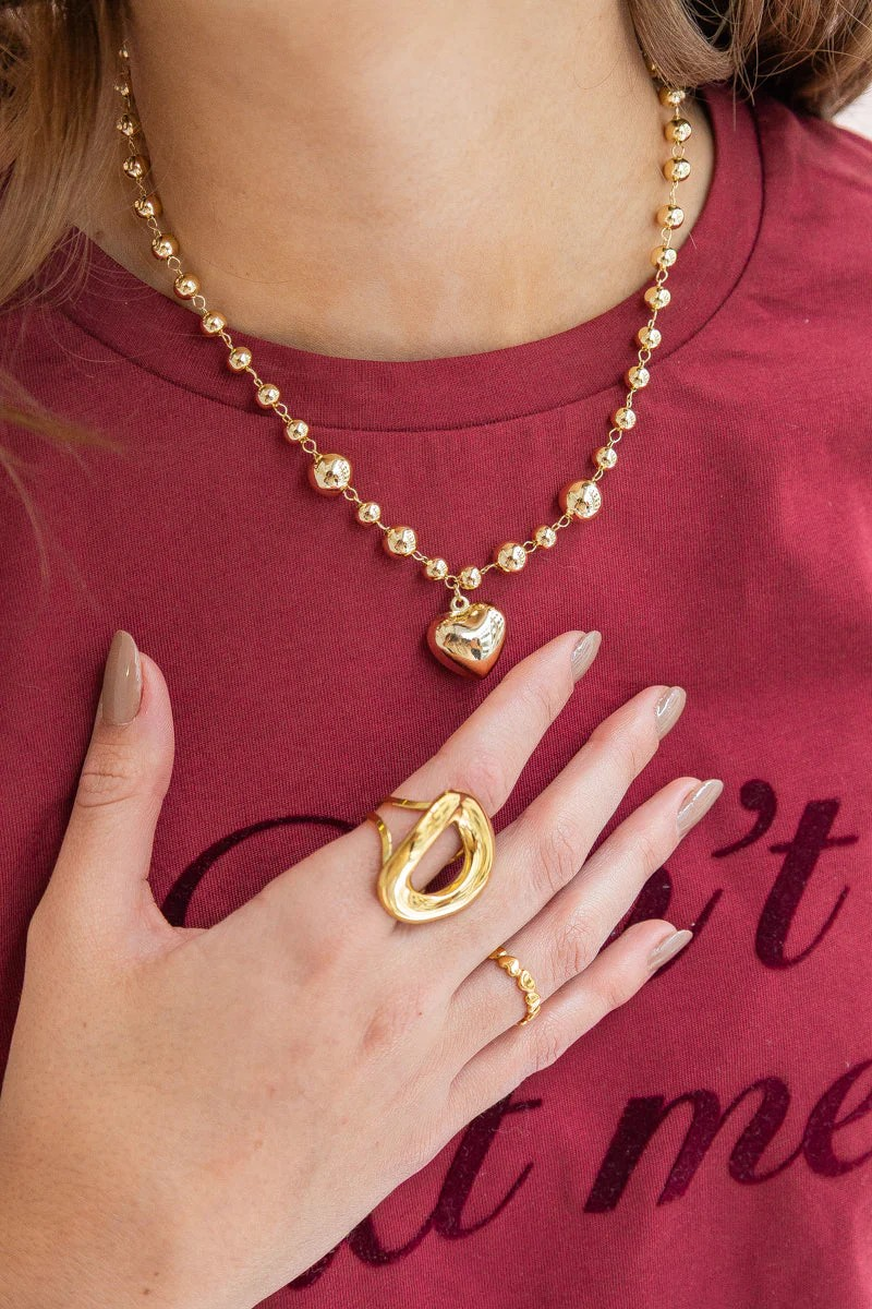 HEART SPHERES NECKLACE