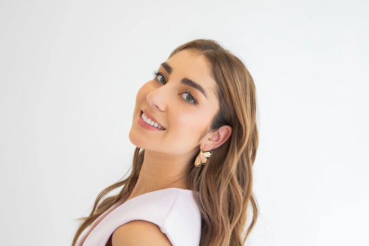 PINK BUTTERFLY EARRINGS